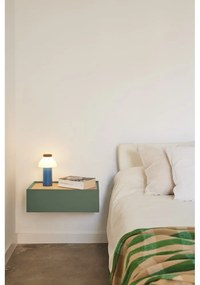 Черно висящо нощно шкафче с дъбов плот Arista – Teulat