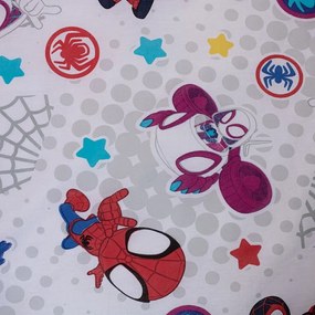 Синьо единично памучно детско спално бельо 140x200 cm Spidey – Jerry Fabrics