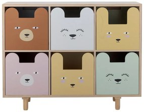 Детски скрин от масивна Пауловния в естествен цвят 55x88,5x25,5 cm Calle – Bloomingville Mini