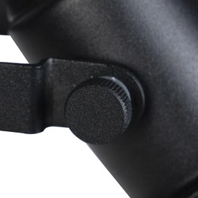 Индустриална подова лампа черна със злато 1-светлина - Tommy