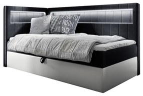 Тапицирано легло ELIZA + топер, 80x200, fresh 17, ляв