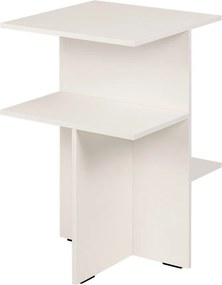 Сиво-бежово нощно шкафче с рафтове Atik – noo.ma