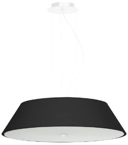 Черно висящо осветително тяло със стъклен абажур ø 60 cm Hektor - Nice Lamps