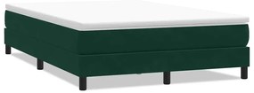 3315828 vidaXL Box Spring Легло без матрак Тъмнозелено 140x210 cm Кадифе