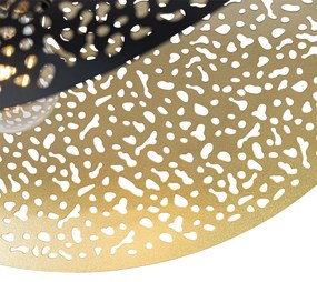 Ориенталски висящ аплик черен със злато 50 см - Japke