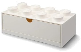 Бяла кутия за бюро с чекмедже Brick - LEGO®