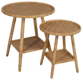 Ратанова кръгла странична масичка ø 60 cm – Ixia