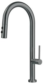 Deante BQO_D72M - Кран за мивка с издърпваща се пръскачка OLFATO титаний