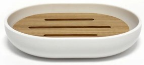 Бяла пластмасова сапунерка Smart – douceur d'intérieur