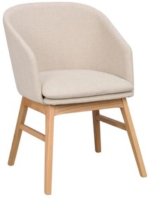 Бежови тапицирани трапезни столове в комплект 2 бр. Windham – Rowico