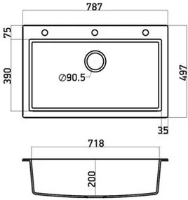 Измийте Sanitec 79 1B-Graphite