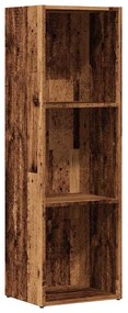 855774 vidaXL Шкаф за книги от старо дърво 36x30x114 cm Инженерна дървесина