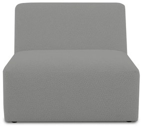 Сив модулен диван от букле (среден модул) Roxy – Scandic