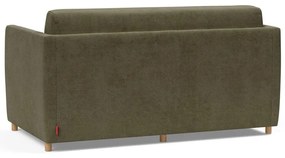 Тъмнозелен велурен разтегателен диван Olan - Innovation