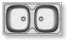 Pyramis 100125101 - Мивка E78 78x43,5 см сатен