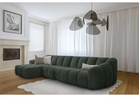 Тъмнозелен ъглов диван (ляв ъгъл) Shell – Miuform