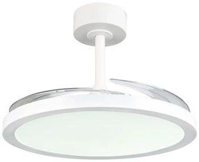 Бяло LED осветително тяло за таван Kasfjord – Trio