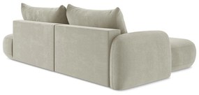Бежов сгъваем ъглов диван (ляв ъгъл) Hale – Makamii