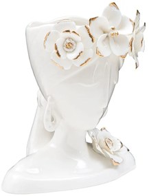 Бяла порцеланова ваза Жена Young - Mauro Ferretti