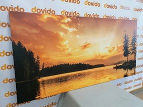 Картина на платно – Отражение на планинско езеро