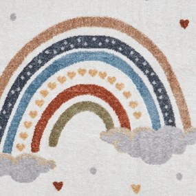Кремав детски килим 120x170 cm Vida Rainbow – Think Rugs