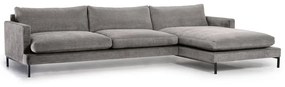 Сив ъглов диван (десен ъгъл) Leken - Scandic