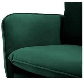Диван от кадифе в бутилково зелено, 160 см Florence - Cosmopolitan Design