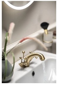 Стояща батерия за мивка в бронзов цвят Antea – Sapho