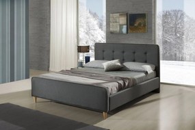 Тапицирано легло Imola 160/200, с подматрачна рамка, сиво