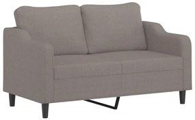 359366 vidaXL 2-местен диван, Таупе, 140 см, текстил