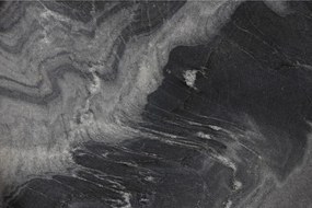 Кръгла странична масичка с мраморна плоча ø 33 cm Karrara – White Label