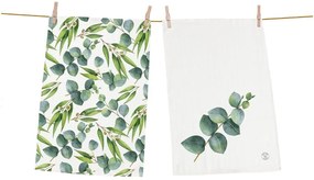 Комплект от 2 памучни кърпи , 50 x 70 cm Floating Eucalyptus - Butter Kings