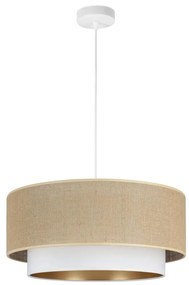 Vисяща лампа на шнур SARTA 1xE27/60W/230V бяла/юта
