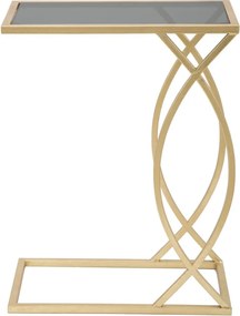 Масичка за кафе със стъклен плот 25,5x45,5 cm Glam - Mauro Ferretti