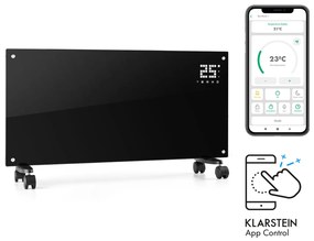 Klarstein Bornholm Smart, конвекторен нагревател, 2000 W,  WiFi, LCD дисплей, таймер, IP24, черен
