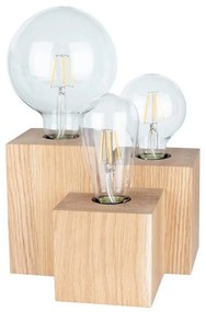 Spot-Light 2276374 - Настолна лампа VINCENT 3xE27/15W/230V, цвят дъб