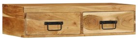 4017463 vidaXL Стенен шкаф за телевизор 80x30x19 cm Масивна дървесина Акация