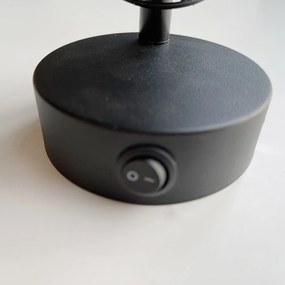 Черна стенна лампа Straw – Fischer &amp; Honsel