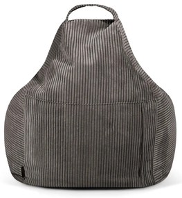 Тъмнокафяв пуф от рипсено кадифе Play Amuse – SLOWDOWN