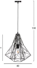 Лампа HM4068 черен цвят