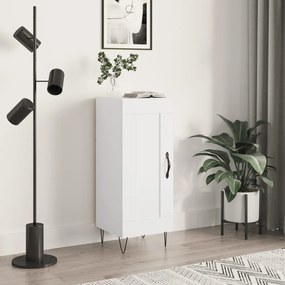830436 vidaXL Сайдборд, бял, 34,5x34x90 см, инженерно дърво