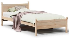 855600 vidaXL Рамка за легло без матрак, 90x200 см, масивна чамова дървесина