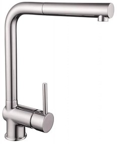Смесител за кухня ICF 7197008, месингов, хром, с изтеглящ душ, 30x22.5см