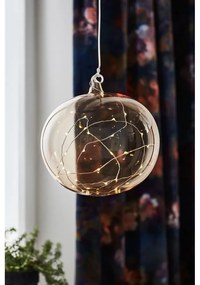 Оранжева висяща коледна светлинна украса ø 18 cm Lina – Markslöjd