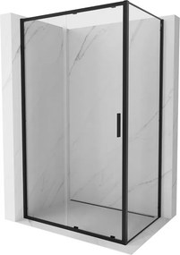 Mexen Exo-S плъзгаща се душ кабина 120 x 90 см, прозрачна, черна - 8151-120-090-70-00