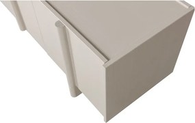 Светлосива маса за телевизор от масивен бор 152x53x46 cm Basu – WOOOD