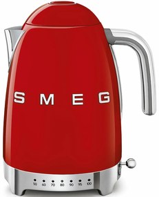 Чайник Smeg 2400 W 1,7 L Червен Неръждаема стомана Пластмаса