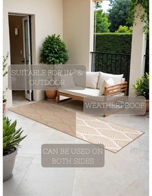 Пътека за открито и закрито в цвят слонова кост и бежово 80x250 cm Duet Liora – NORTHRUGS