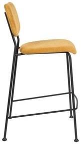 Бар столове в цвят охра в комплект от 2 броя 92 cm Benson - Zuiver