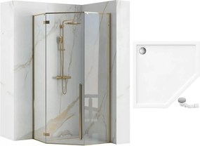 Душ кабина Rea DIAMOND GOLD  90x90